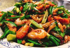 蝦米炒韭菜 蝦米炒韭菜