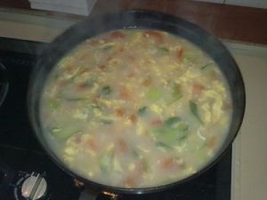 油菜雞蛋疙瘩湯 油菜雞蛋疙瘩湯