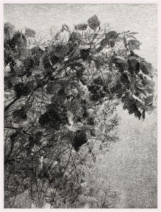 《秋日的私語》 木版  90cm×120cm  2015年