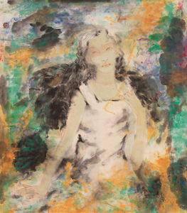 曲寶《歸夢》彩墨畫 2011年創作