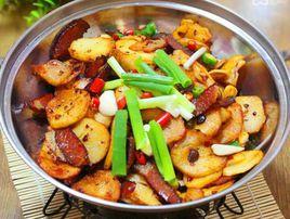 臘肉干鍋土豆片 臘肉干鍋土豆片