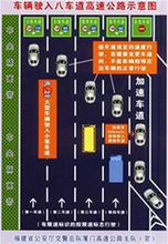 泉廈高速公路雙向八車道示意圖