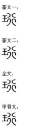 “珩”字的漢字演變