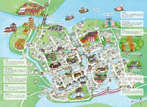 周莊手繪地圖 周莊手繪地圖