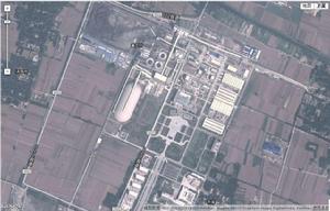 衛星地圖拍攝到的口孜東礦