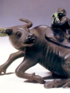 牧童騎牛形銅熏爐 牧童騎牛形銅熏爐