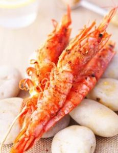 柚子鹽紙上烤蝦 柚子鹽紙上烤蝦