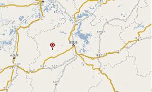 （圖）同安鄉在江西省內位置
