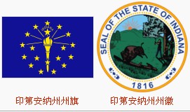 印地安那州州旗和州徽