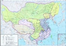 南北朝末期形勢圖