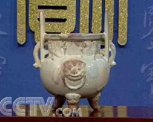 鈞窯三足雙耳爐 鈞窯三足雙耳爐