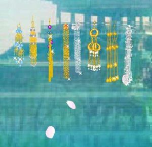 七彩耳釘 七彩耳釘