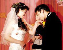 夏煊澤結婚時的照片