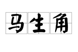 馬生角 馬生角