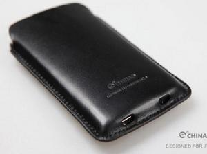 醜鳥Iphone4義大利真皮手機套