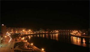 樂昌市區武江河畔夜景