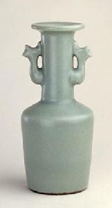 宋龍泉窯青釉鳳耳瓶