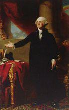 華盛頓表態拒絕第三屆任期時的情景