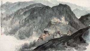 （圖）山水畫《瑪爾丁古堡》