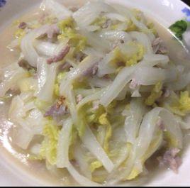 白菜肉絲 白菜肉絲
