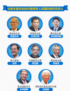 出席年會的外國領導人和國際組織負責人