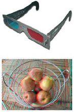 立體眼鏡和紅藍立體圖