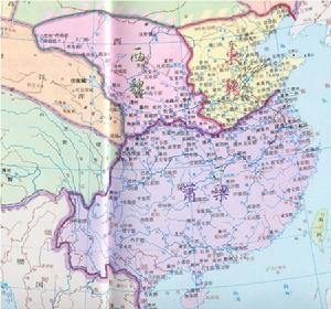 北魏分裂地圖