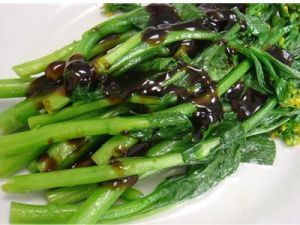 豉油冬粉蒸菜心