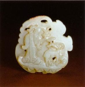 玉福祿壽三星佩 玉福祿壽三星佩