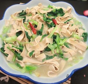 蟹味菇千張結燒青菜 蟹味菇千張結燒青菜