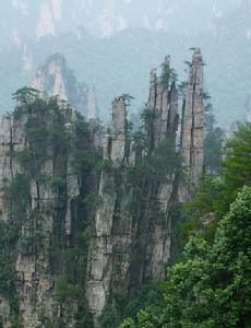 天子山自然保護區——岩壁