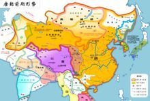 唐太宗後期、唐高宗時期的唐朝疆域
