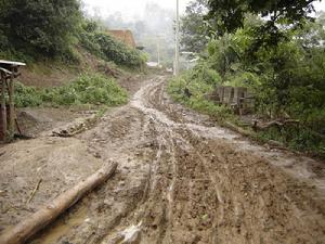建水縣臨安鎮羅卜甸村委會官房村進村道路