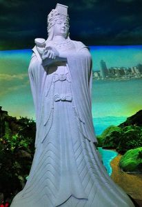 漢白玉媽祖雕像 漢白玉媽祖雕像