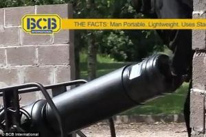 破牆器可以部署在距離牆壁很近的位置。這面牆壁採用焦渣石和灰漿建造