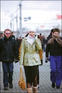 明斯克街頭美女