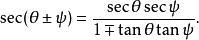 正割函式