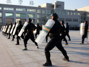 學生進行警體訓練
