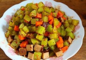 雞蛋乾拌青筍丁 雞蛋乾拌青筍丁