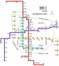 常州捷運網路示意圖