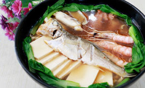 黃魚濃汁海鮮面