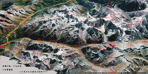 九海子山區衛星圖概況