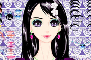 《給漂亮小女生化妝》