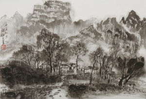 虞觀翔畫作 杭州湘湖畫院