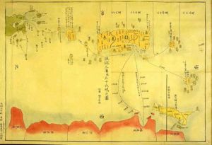 中國人林子平在日本仙台繪製的琉球國三省三十六島圖
