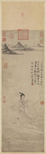 洛神賦圖[元代衛九鼎創作紙本水墨畫]