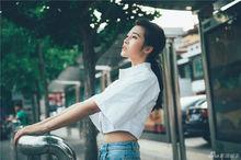 復古街拍清新馬尾盡顯文藝氣質