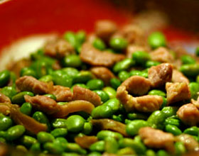 麻辣肉丁毛豆 麻辣肉丁毛豆