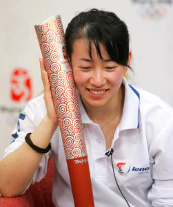 金晶和她的奧運火炬