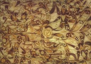 蟠龍飛鳳紋繡淺黃絹衾